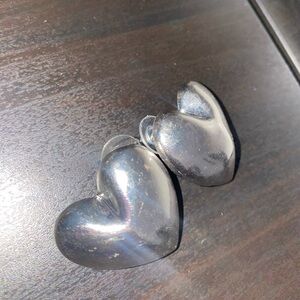 Silver Heart Earrings